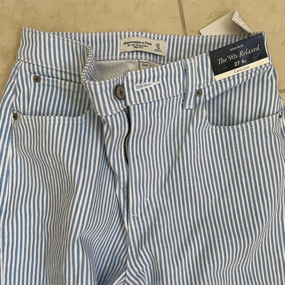 Abercrombie & fitch relax jean high rise sz 27/4s NWT